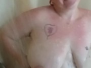 I caught her showering