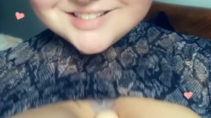 Amber’s snap chat dildo fun