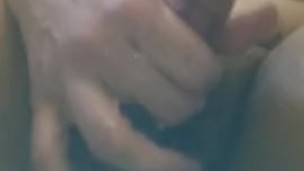 Bathroom masturbation - The sperm flew so high!
