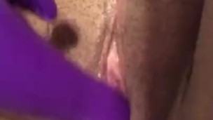 MASTURBATING ON FAT PUSSY