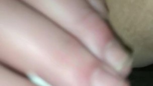 Squirting pussy toyed with vibrator until a super wet moaning orgasm