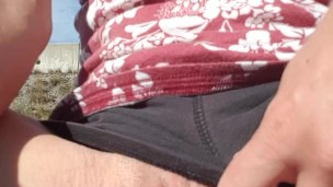 L.W.Kitty Spreads Her Juicy Pussy Open to Play By the Hwy. Almost Caught!