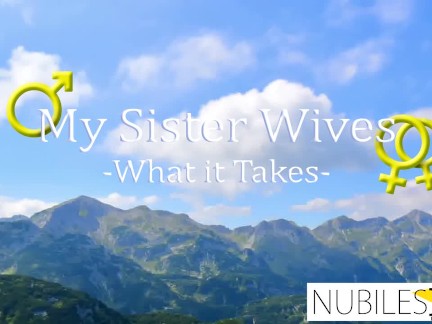 StepSister Wives - Wife Helps Please Cock For First Time S1:E10