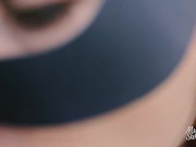 Slutty wild cat play with foreskin and swallow cum outdoor 12/16