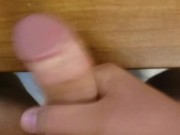 Masturbating Till I Cum All Over My Desk (Big Load)