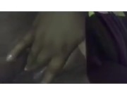 Perfect body ebony thot shaking creamy orgasm bate