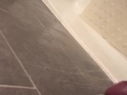 Thick Cock Releases Huge Shower Cumshot