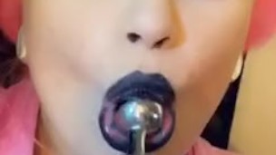 Sucking on my buttplug