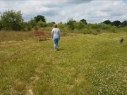 Public Park Bench Outdoor Fucking and blowjob