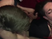 Big Bubbs Teen, Fucked In The Ass And Suck Two Hard Dicks In the same time! 5/16