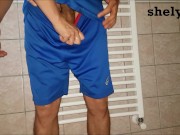 fiery step mother, she rubs him on the cock and he cums her panties 1/16