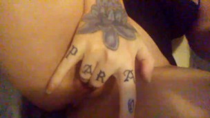 Tattooed hottie with the wettest n sloppiest pussy