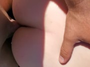 Fucking her tight pink pussy at the lake!
