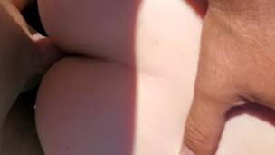 Fucking her tight pink pussy at the lake!