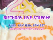 Hucow Gwen Adora's BBW Cake Sitting Birthday - Promotional Video 14/16