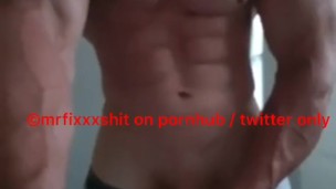 Muscular Jock Stud BWC Jerking