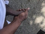 Playing outside the car