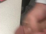 Masturbating at work