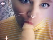 Snap chat POV blow job