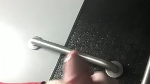 Bathroom quick cumshot