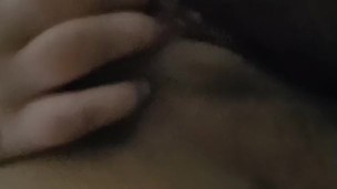 Chubby moaning girlfriend plays until she cums
