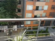 busty bbw exhibitionist squirts hard on public balcony 1/16