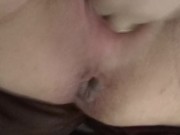Squirting pussy with open ass hole