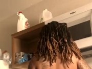 Calling All Voyeurs!!! SEXY EBONY MILF COOKING