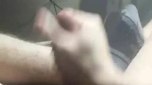 Twink Teen Jerks His Huge Cock and Cums On His Foot
