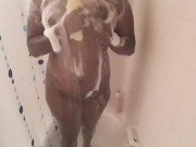 Hot and horny. Took a shower to cool me off 14/16