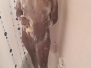 Hot and horny. Took a shower to cool me off 15/16