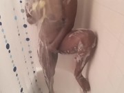 Hot and horny. Took a shower to cool me off 7/16