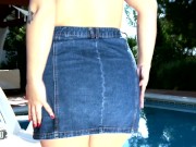 Chubby redhead Mey Max removing clothes 5/16