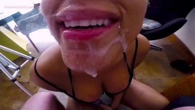 PLEASE DADDY CUM ON MY FACE - BRAZILIAN HOTWIFE