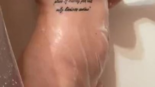 Sexy babe shower tease