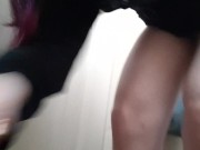 Pissing In A Mini Urinal In An Outhouse 10/16