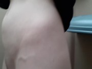 Pissing In A Mini Urinal In An Outhouse