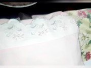 Watching porn on phone and humping pillow for cum ( amateur homemade)