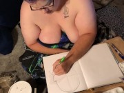 Boobs Ross — marvel speed sketch 1 — julyathon 15