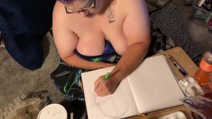 Boobs Ross — marvel speed sketch 1 — julyathon 15