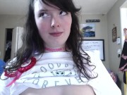 Spitting on my big tits 13/16