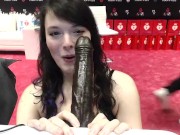 Sucking BBC in public at AVN Las Vegas 1/16