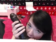 Sucking BBC in public at AVN Las Vegas 4/16