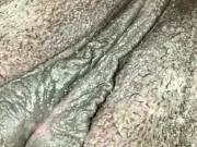 Up close wet dripping pussy