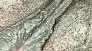 Up close wet dripping pussy