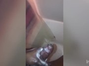Soapy Cumshot (Shower Spit)