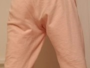 MILF Wets Self In Pink Sweatpants