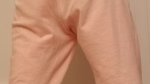 MILF Wets Self In Pink Sweatpants