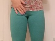 Short Girl Wetting Leggings Long Piss