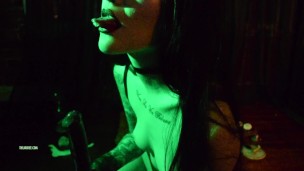 Malevolent teaser (witchy goth slut wants to fuck demon cock)
